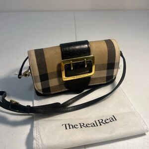 [Burberry] Checkered Black and Tan Women's Bag
